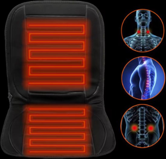 Verwarmde Autostoelhoes 12V Warm in 30 Seconden